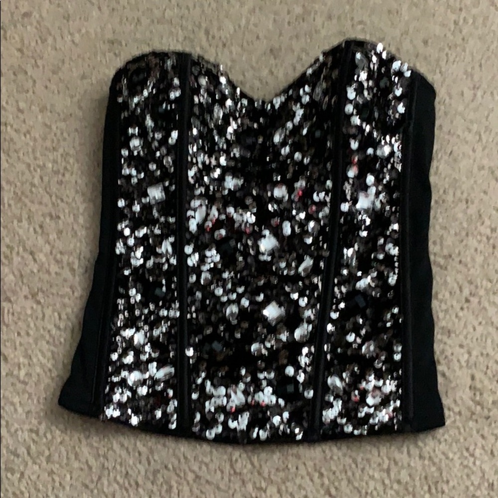 GUESS sequin corset